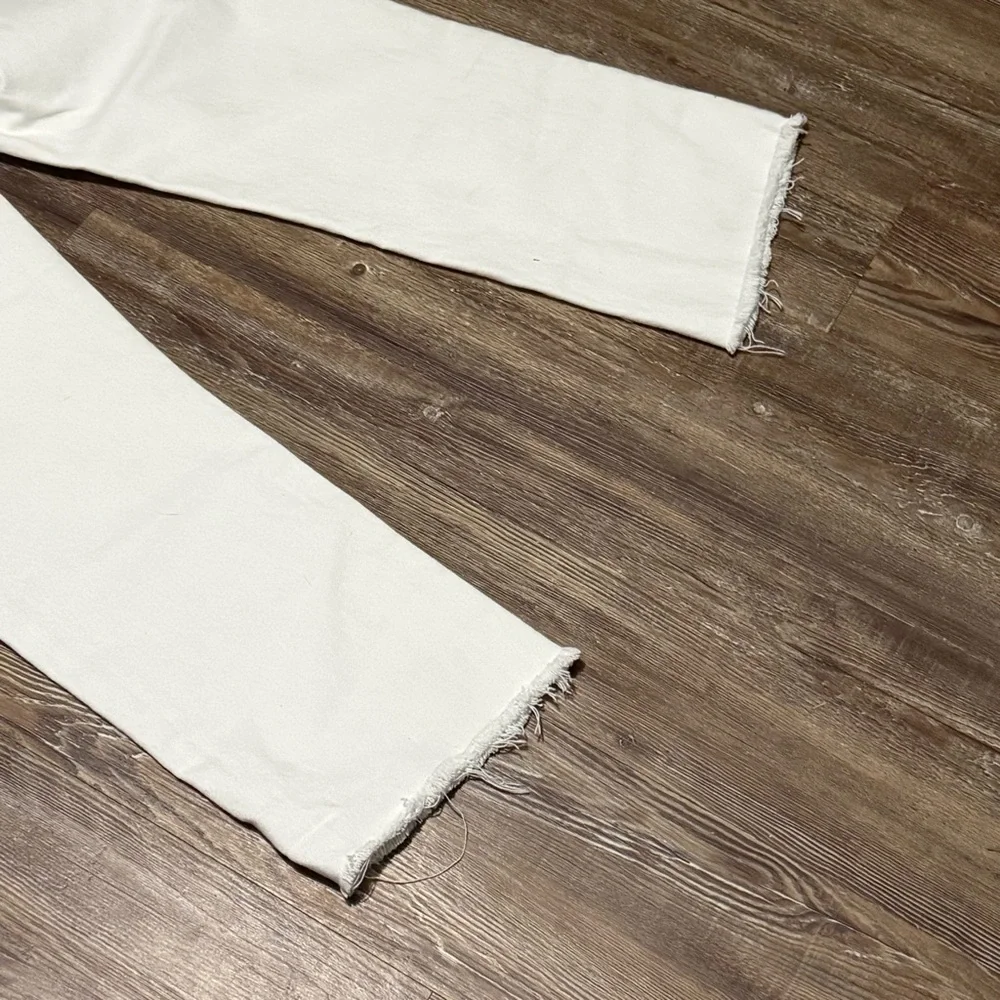 Reformation Cynthia High Rise Long Jeans Women's 29 Frayed Hem in Porcelaiin - Picture 8 of 8